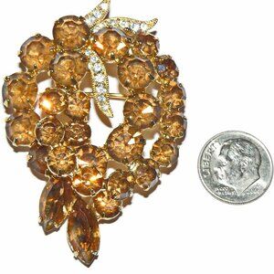 Eisenberg Ice Large Rhinestone Brooch